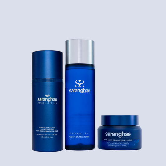 saranghae basics trio with cleanser, toner and firm & lift