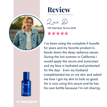 Deep Radiance Essence + Serum with Triple Mushroom Complex: Reishi + Chaga + Sang Hwang