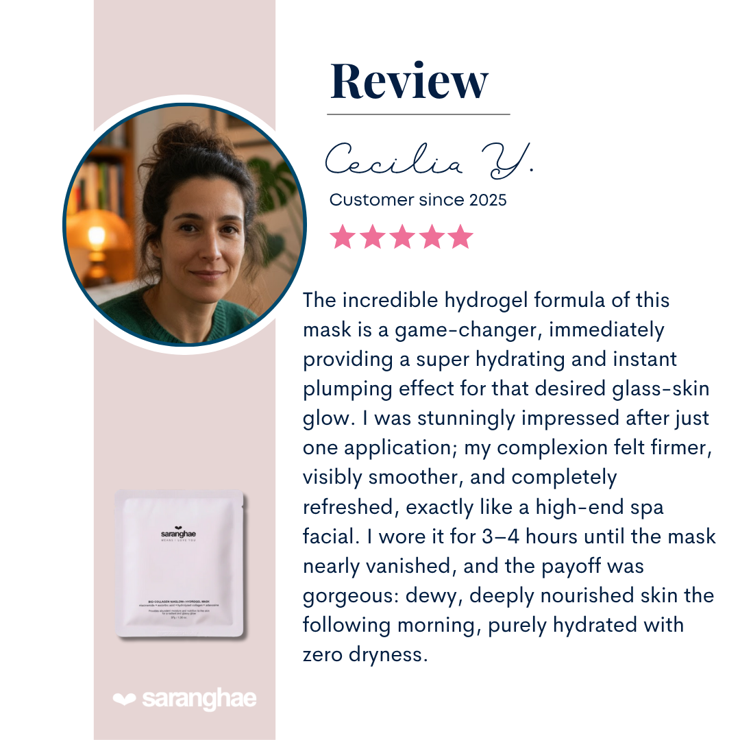 Saranghae Bio-Collagen NiaGlow+ Hydrogel Mask