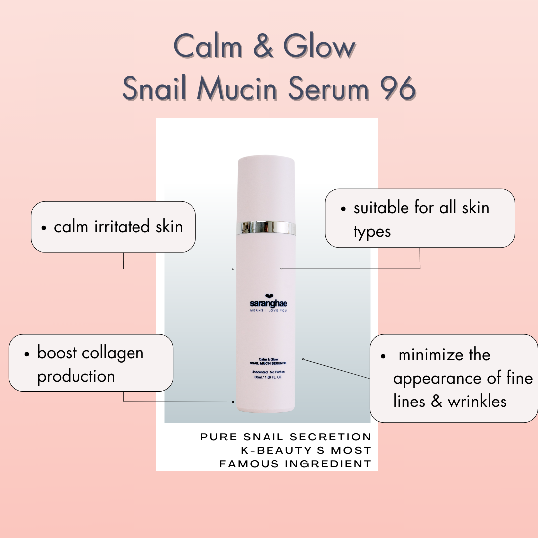 Calm & Glow Snail Mucin Serum 96