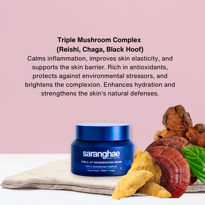 Firm & Lift Regeneration Cream with Triple Mushroom Complex: Reishi + Chaga + Sang Hwang