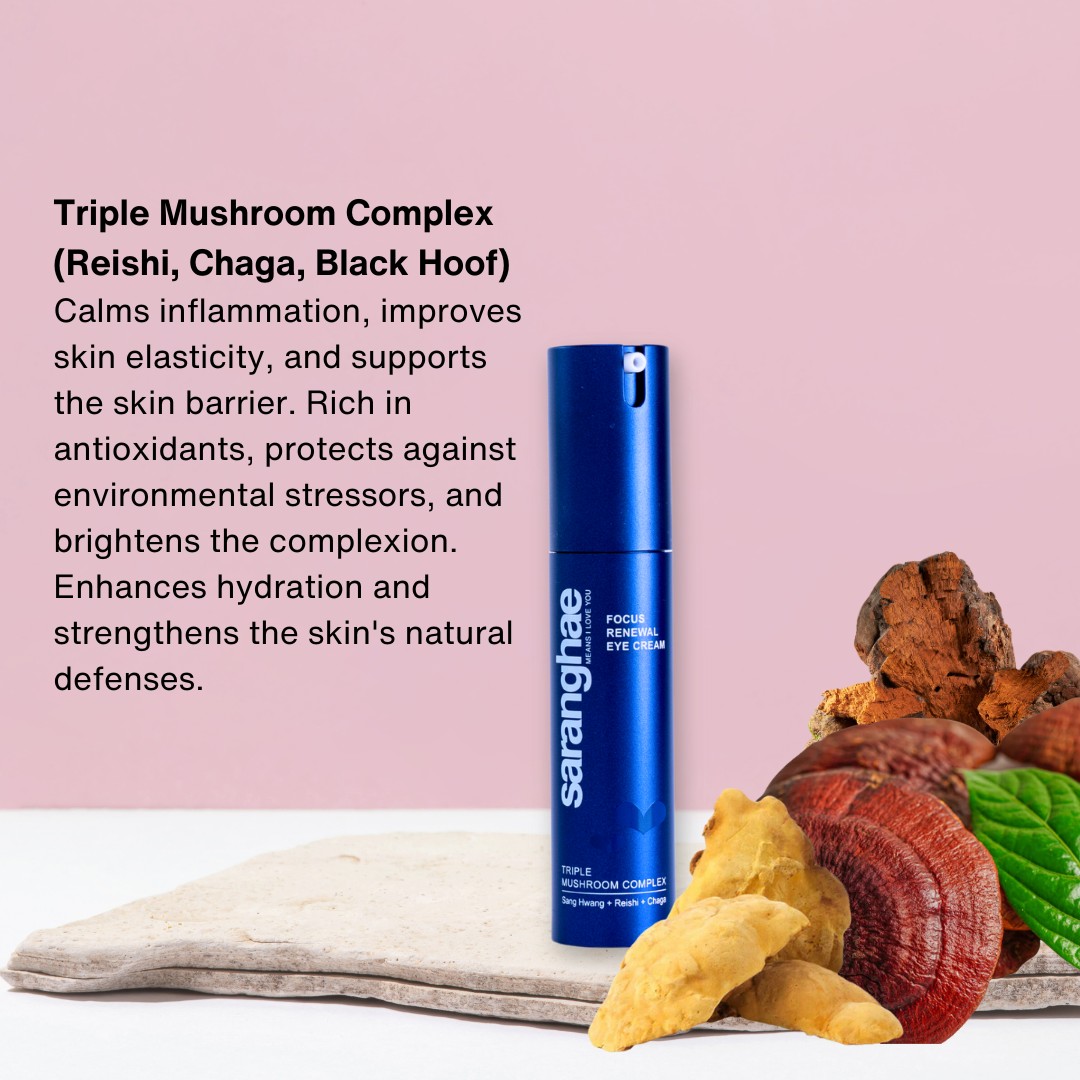 Focus Renewal Eye Cream with Triple Mushroom Complex: Reishi + Chaga + Sang Hwang