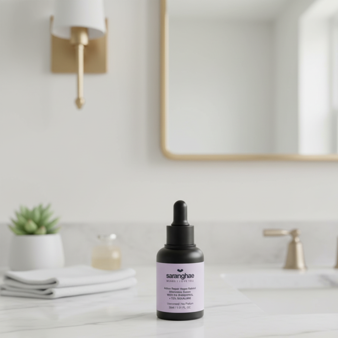 Saranghae Active Repair Vegan Retinol Alternative Serum with 2% Bakuchiol + 15% Squalane