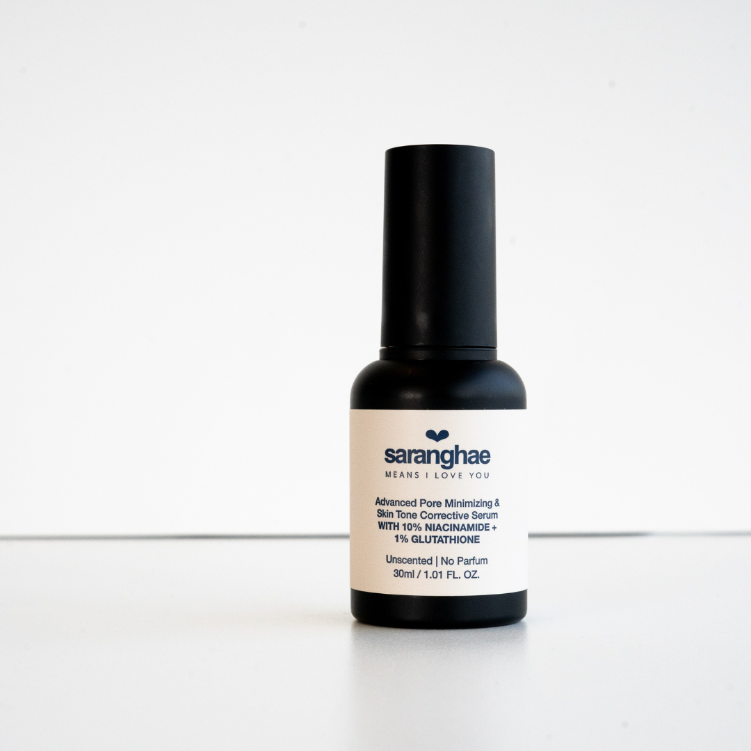 Advanced Pore Minimizing & Skin Tone Corrective Serum With 10% Niacinamide + 1% Glutathione Advanced Pore Minimizing & Skin Tone Corrective Serum With 10% Niacinamide + 1% Glutathione
