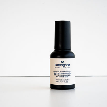 Advanced Pore Minimizing & Skin Tone Corrective Serum With 10% Niacinamide + 1% Glutathione