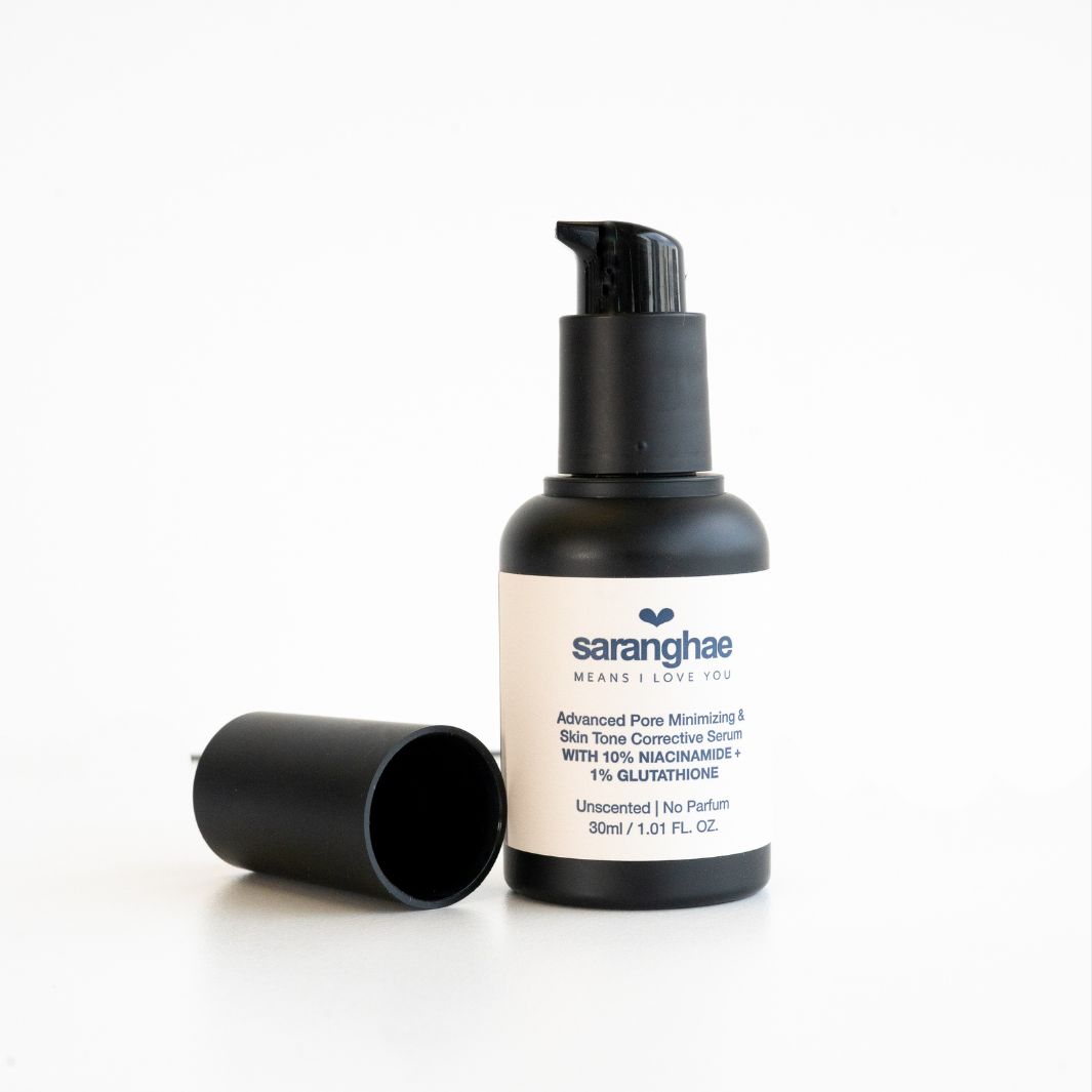 Advanced Pore Minimizing & Skin Tone Corrective Serum With 10% Niacinamide + 1% Glutathione Advanced Pore Minimizing & Skin Tone Corrective Serum With 10% Niacinamide + 1% Glutathione