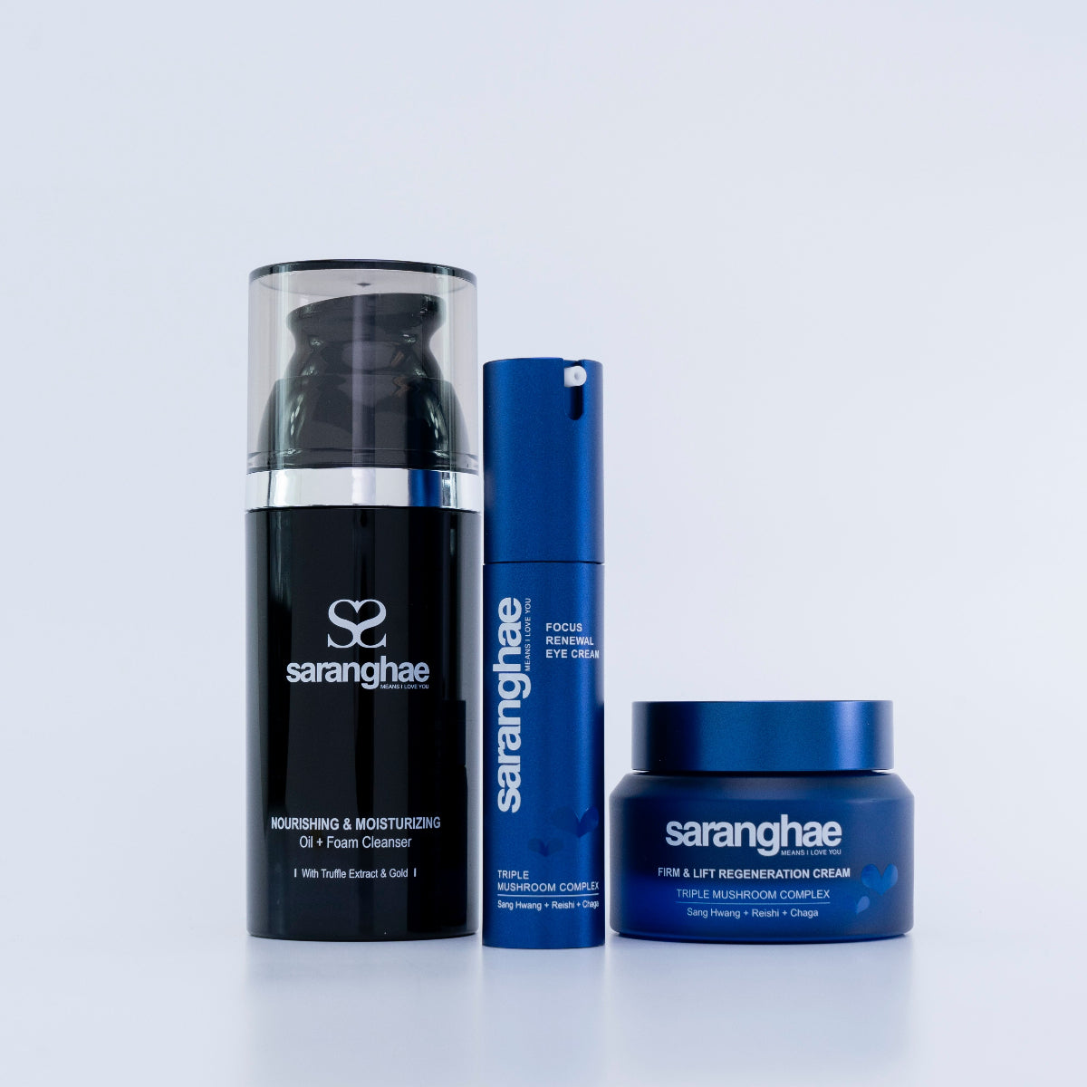 The Essentials Trio with Triple Mushroom Complex: Reishi + Chaga + Sang Hwang