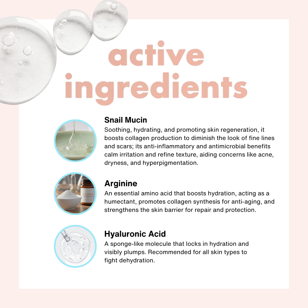 Calm & Glow Snail Mucin Serum 96