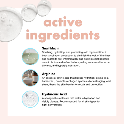 Calm & Glow Snail Mucin Serum 96