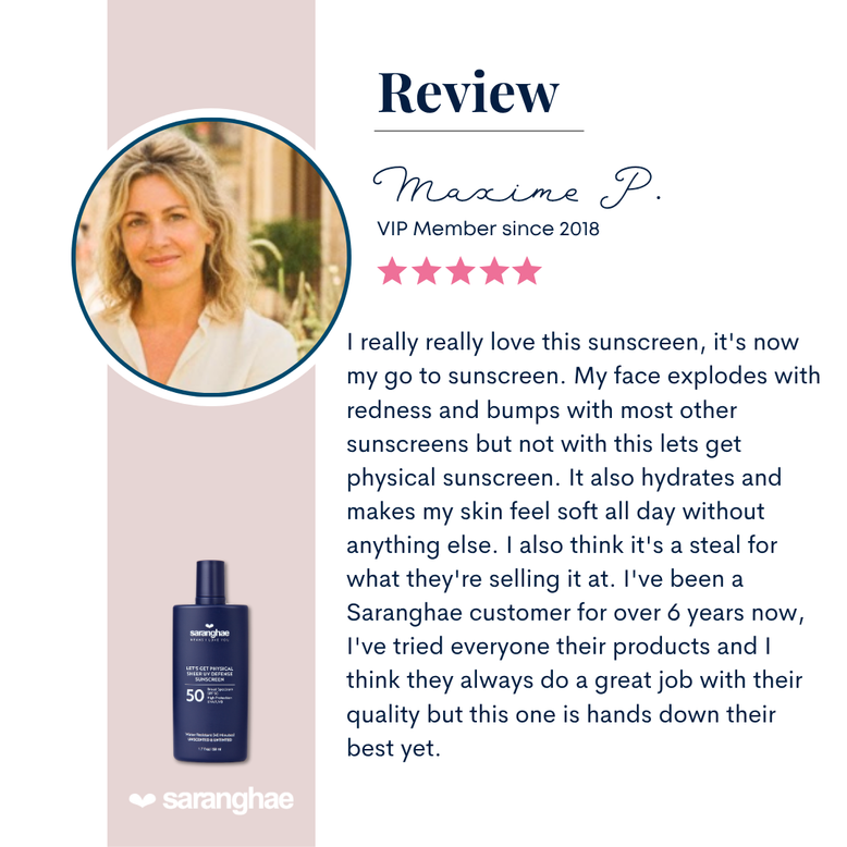 Let's Get Physical Sheer UV Defense SPF50 Sunscreen