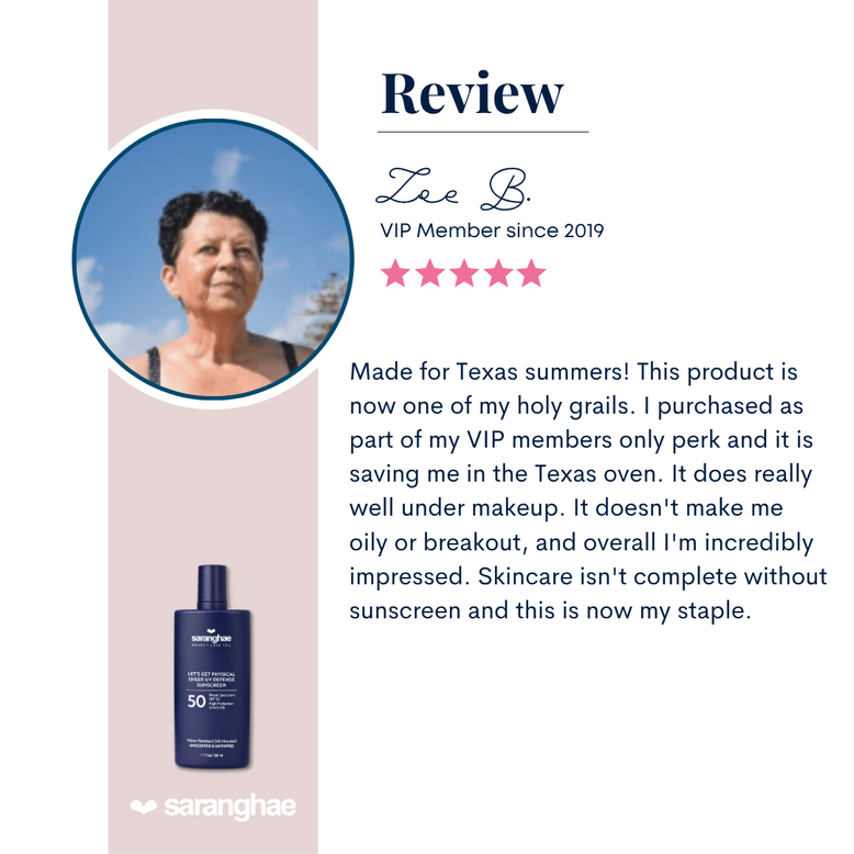 Let's Get Physical Sheer UV Defense SPF50 Sunscreen