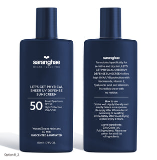 Let's Get Physical Sheer UV Defense SPF50 Sunscreen